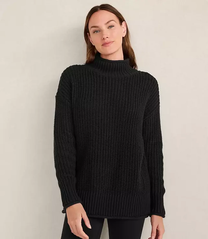 Haven Well Within Organic Cotton Roll Neck Sweater