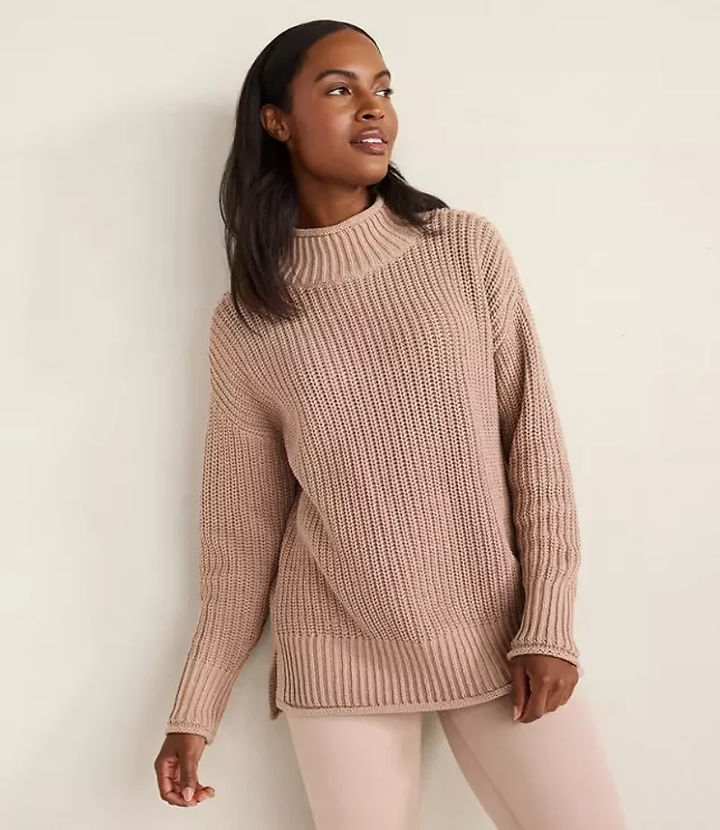 Haven Well Within Organic Cotton Roll Neck Sweater