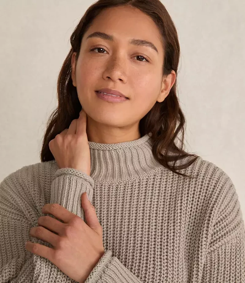 Haven Well Within Organic Cotton Roll Neck Sweater