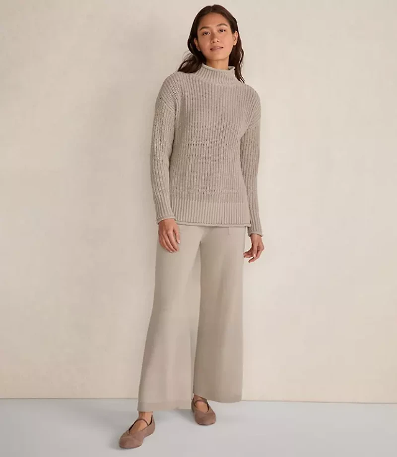 Haven Well Within Organic Cotton Roll Neck Sweater