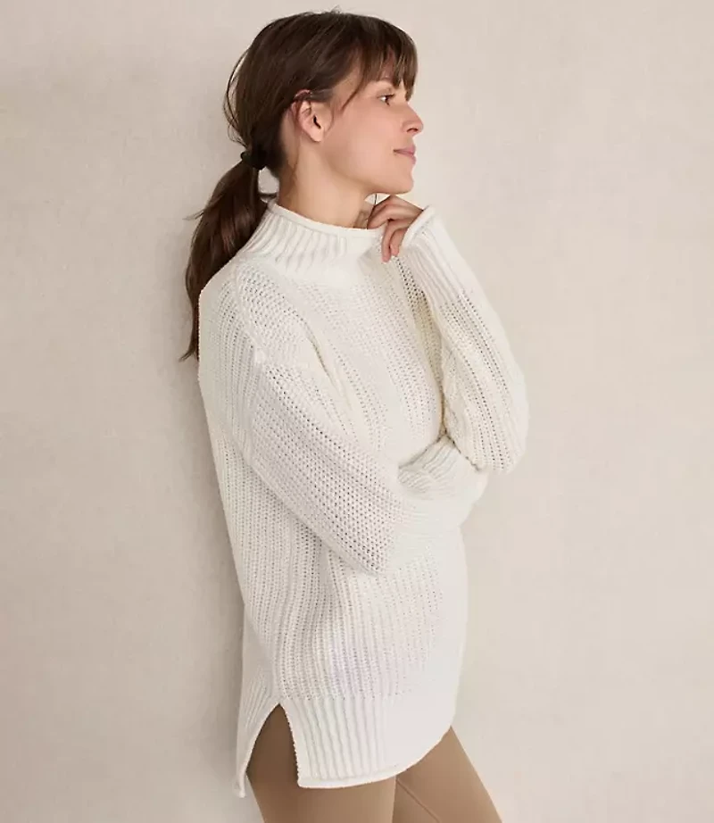 Haven Well Within Organic Cotton Roll Neck Sweater