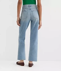 Rivete High Rise Straight Jeans Authentic Vintage Mid Wash