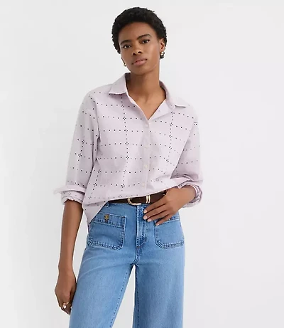 Eyelet Everyday Oversized Shirt