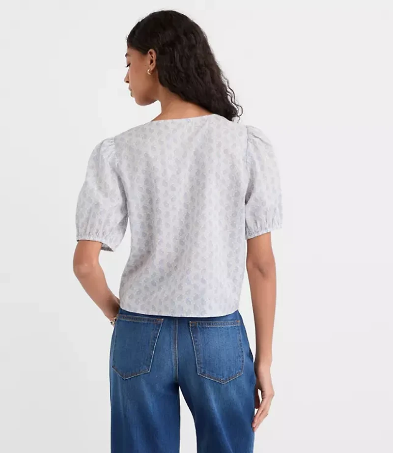 Paisley Eyelash Lace Blouse