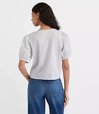 Paisley Eyelash Lace Blouse