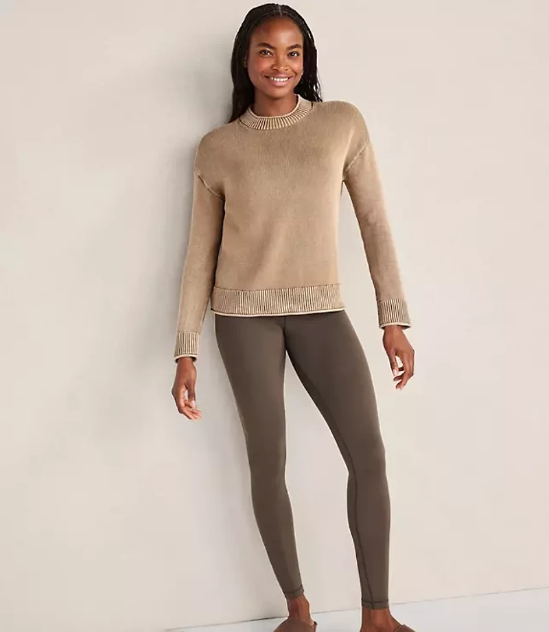 Haven Well Within Organic Cotton Stripe Roll Neck Sweater