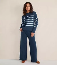 Haven Well Within Organic Cotton Stripe Roll Neck Sweater