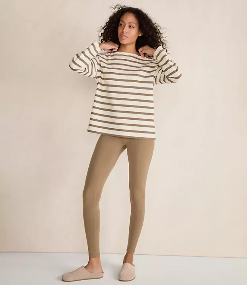 Haven Well Within Organic Cotton Stripe Bateau Neck Top