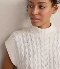 Haven Well Within Organic Cotton Blend Cable Sweater Vest