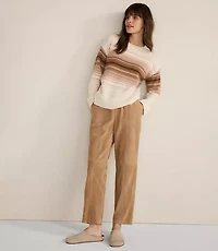 Haven Well Within Cashmere Ombre Stripe Crewneck Sweater