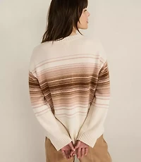 Haven Well Within Cashmere Ombre Stripe Crewneck Sweater