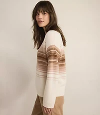 Haven Well Within Cashmere Ombre Stripe Crewneck Sweater
