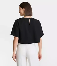 LOFT Versa Crepe Drape Relaxed Tee