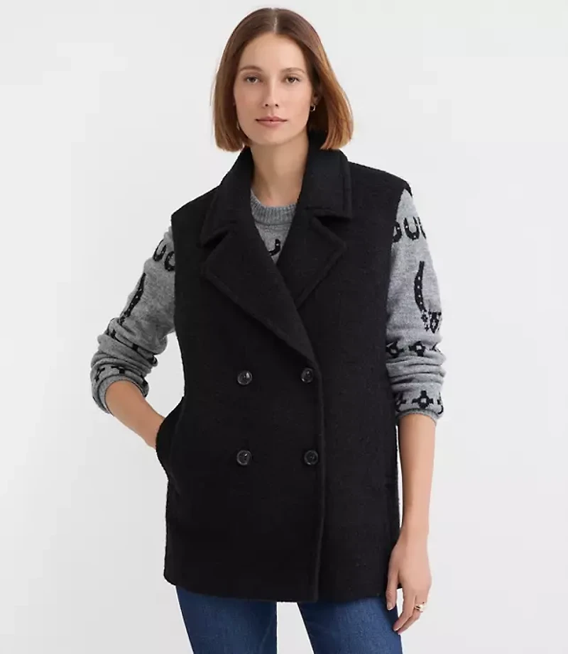 Double Breasted Sleeveless Jacket