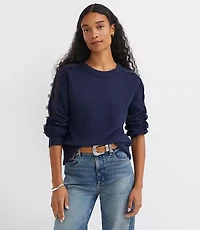 Lace Trim Sleeve Sweater