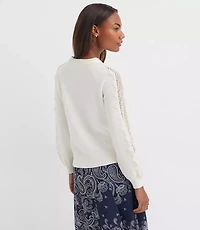 Lace Sleeve Sweater