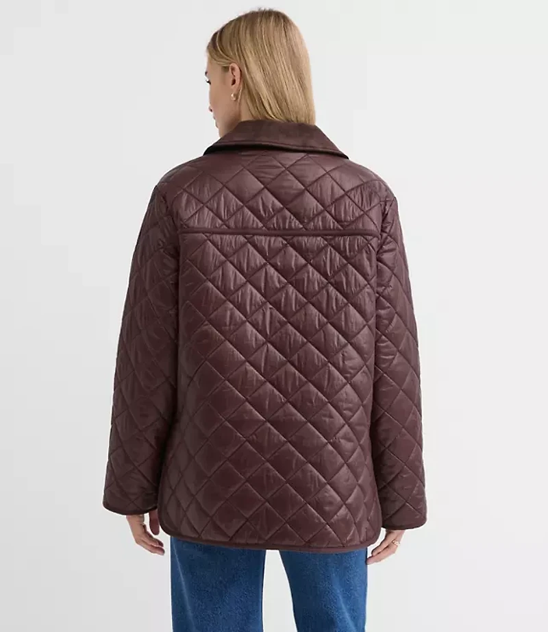 Quilted Puffer Barn Jacket