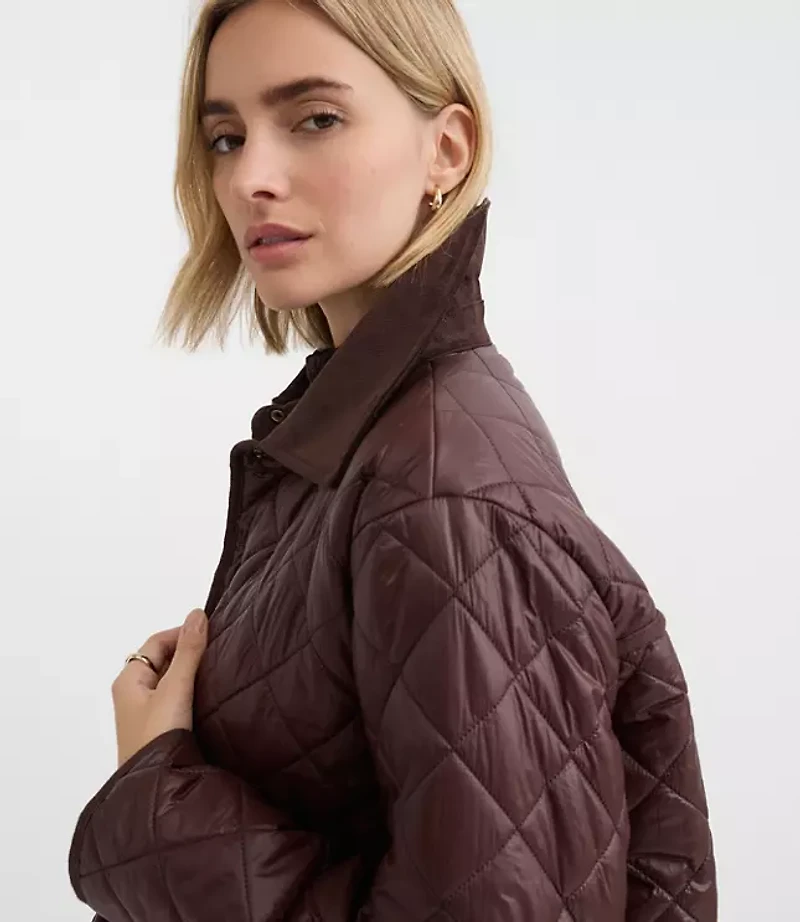 Quilted Puffer Barn Jacket