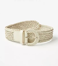 Wide Braided Leather Belt