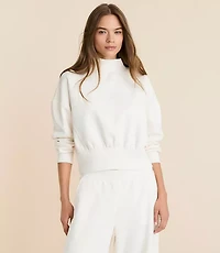 Lou & Grey Elite Fleece Mock Neck Sweatshirt