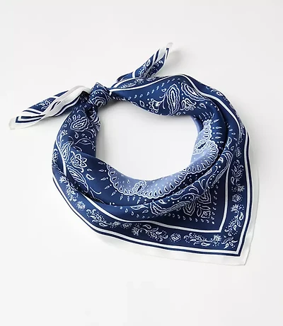 Bandana Silk Square Scarf