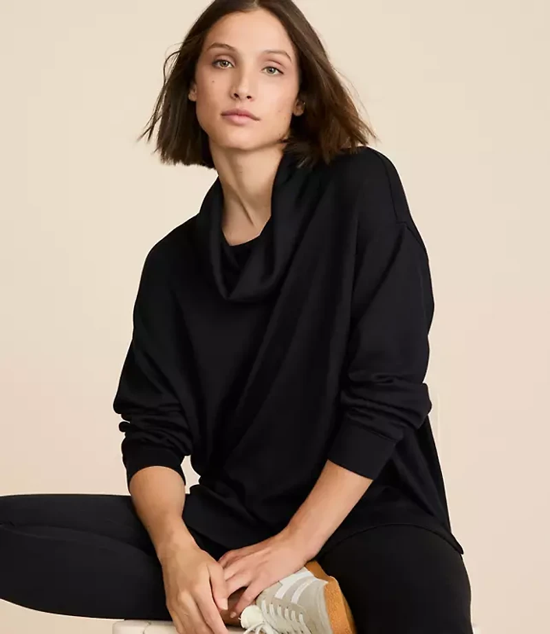 Lou & Grey Scubasoft Cowl Neck Top