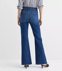 High Rise Relaxed Flare Jeans Medium Wash