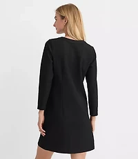 Tweed Button Mini Pocket Dress