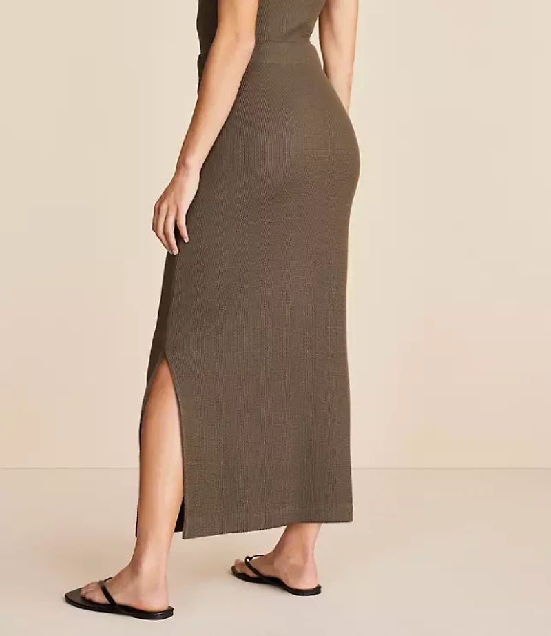 Lou & Grey Crinkle Midi Skirt