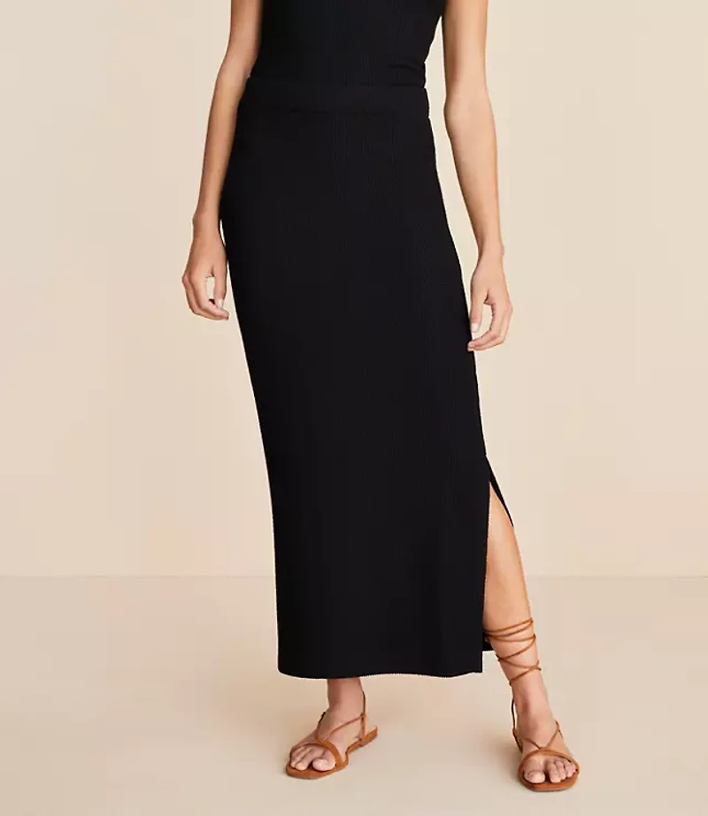 Lou & Grey Crinkle Midi Skirt
