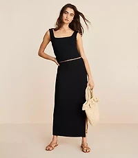 Lou & Grey Crinkle Midi Skirt