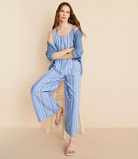 Lou & Grey Striped Linen Cotton Jumpsuit