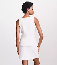 LOFT Versa Crepe Drape Tank Pocket Vest
