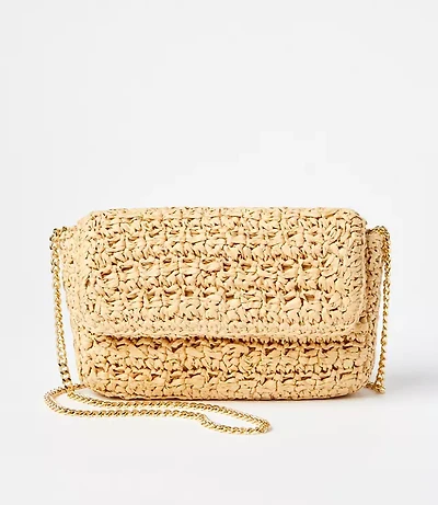 Raffia Crossbody Bag