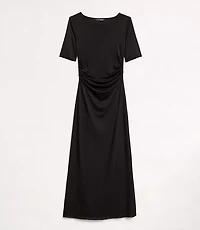 LOFT Versa Stretch Mesh Midi Dress