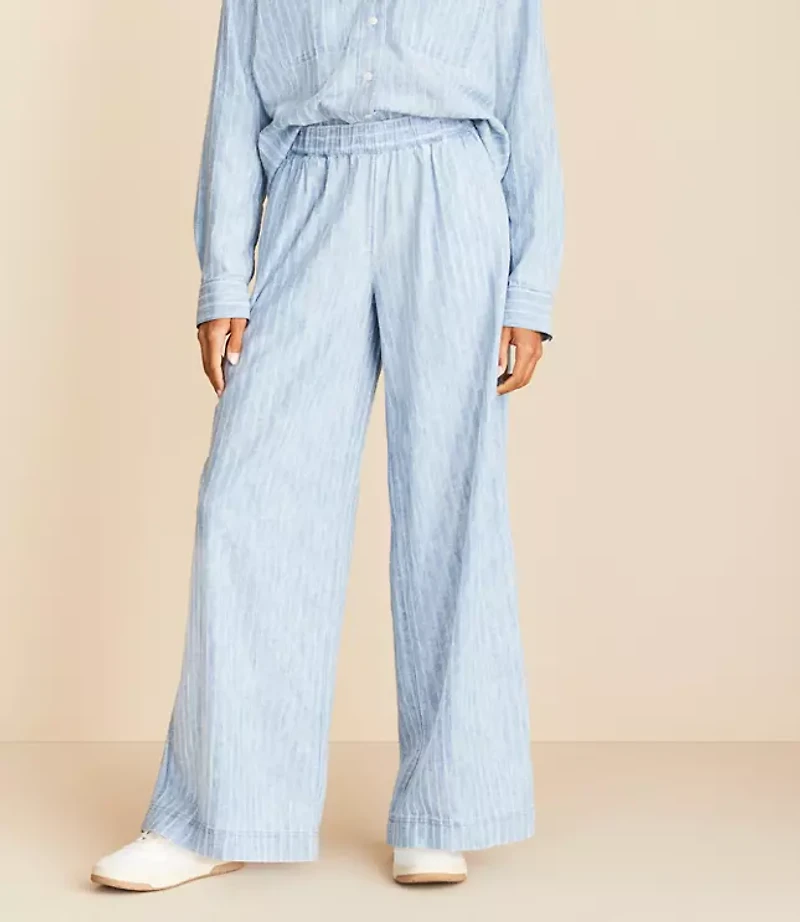 Lou & Grey Striped Straight Pants