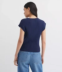 Ribbed Wedge Sweater