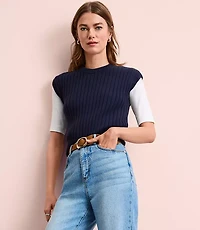 Ribbed Wedge Sweater