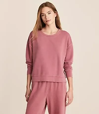 Lou & Grey Washed Cozy Cotton Sweatshirt
