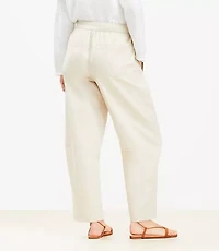 Pull On Barrel Pants Twill