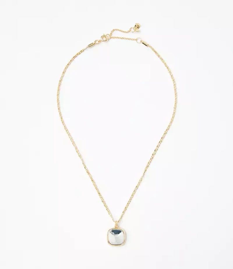 Mixed Metal Pendant Necklace