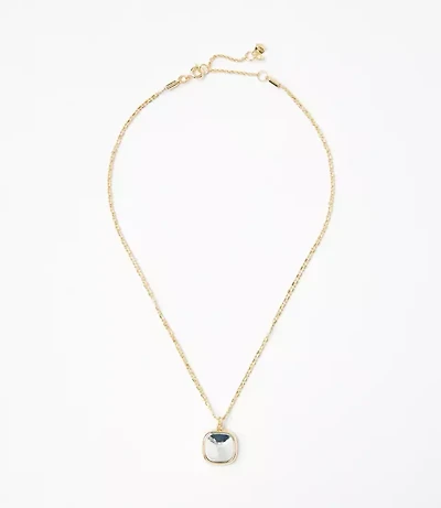 Mixed Metal Pendant Necklace