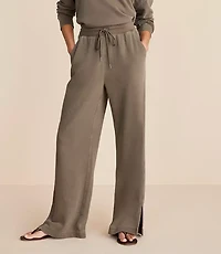 Lou & Grey Washed Cozy Cotton Straight Leg Sweatpants