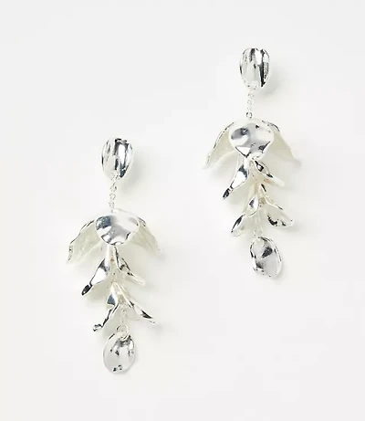 Leafed Drop Earrings