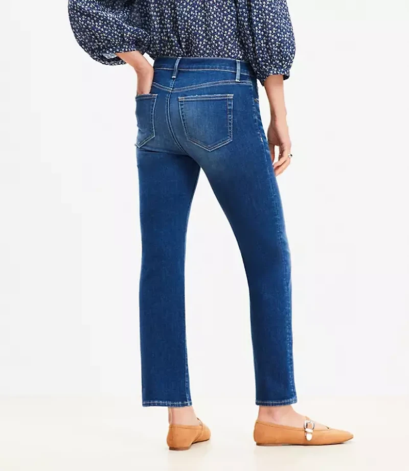 Petite Mid Rise Slim Jeans in Original Medium Stone Wash