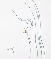 Pineapple Stud Earring Set