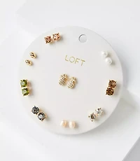 Pineapple Stud Earring Set