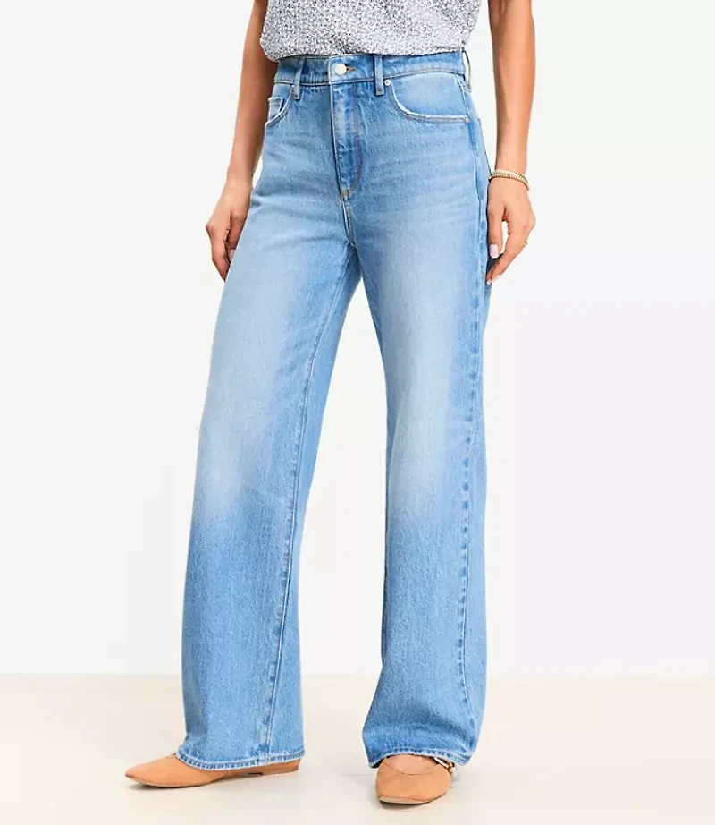 Tall High Rise Wide Leg Jeans Vintage Indigo