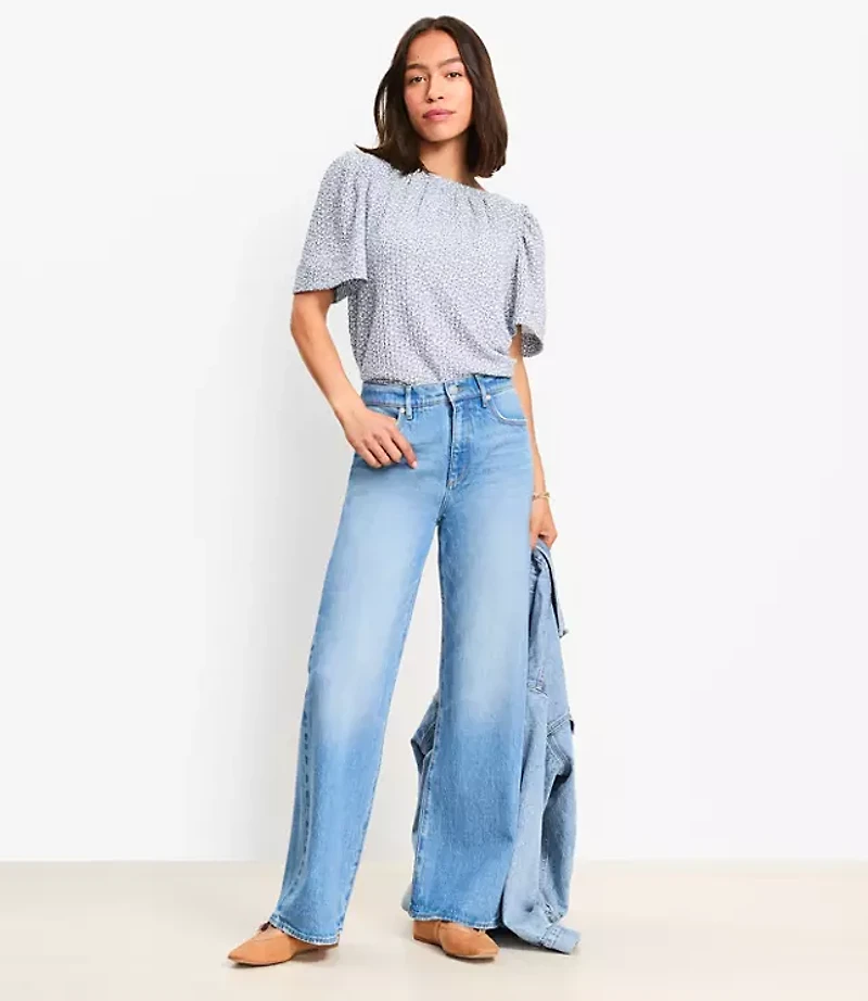 Tall High Rise Wide Leg Jeans Vintage Indigo
