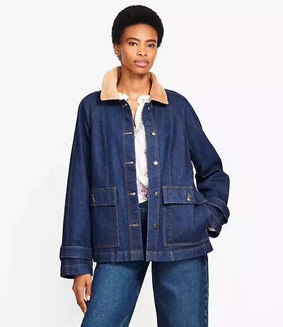 Denim Barn Jacket Dark Rinse Wash